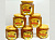 Honey in glass jars