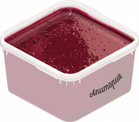 Creamed honey with blueberry